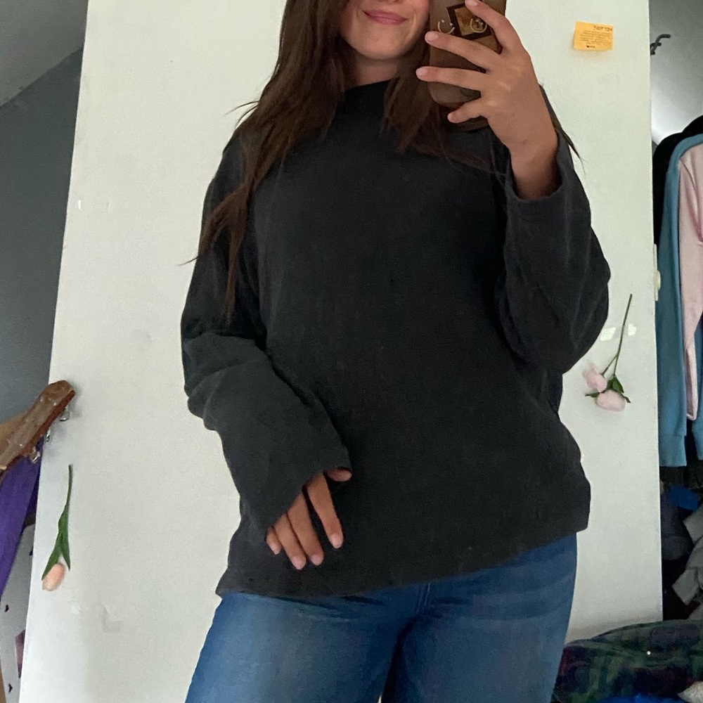 Banana Republic Gray/Charcoal Crewneck Sweater Sz Large